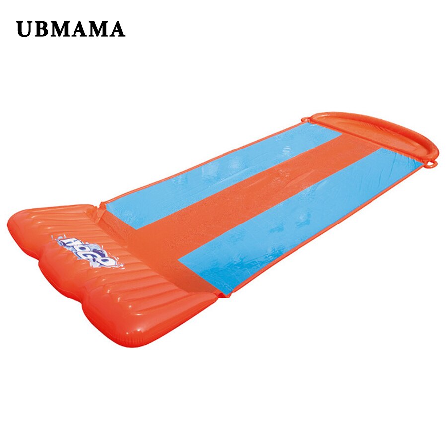Outdoor non olet 3 persoon opblaasbare glijbaan grote slijtvaste gazon surfplanken inflat speelgoed voor kind zwembad accessoires