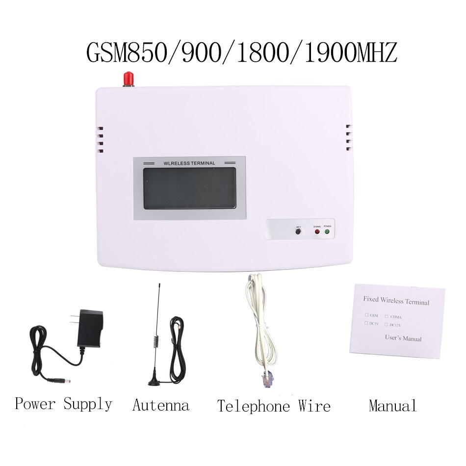 100-240V FWT Terminal sans fil fixe GSM SIM téléphone appelant 1900/1800/900/850MHZ telefono fijo inalambrico