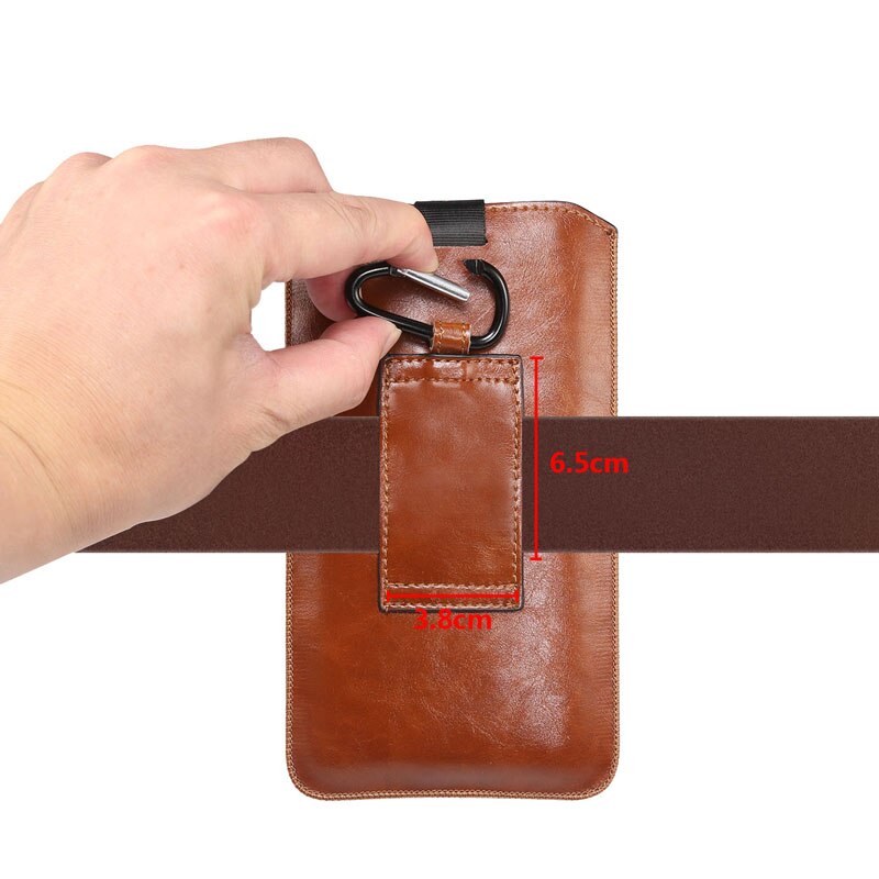 Universal PU Leather Case Mobile Phone Belt Pouch for iPhone 11 11pro max X XR XS MAX 8 7 6 plus 5 5S SE Small Waist Case