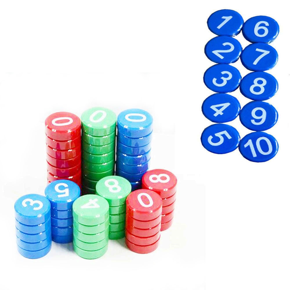 XRHYY 1-10 Arabic Number Round Fridge Magnets Refrigerator Whiteboard Map Calendar Lockers File Cabinets For School Home Office