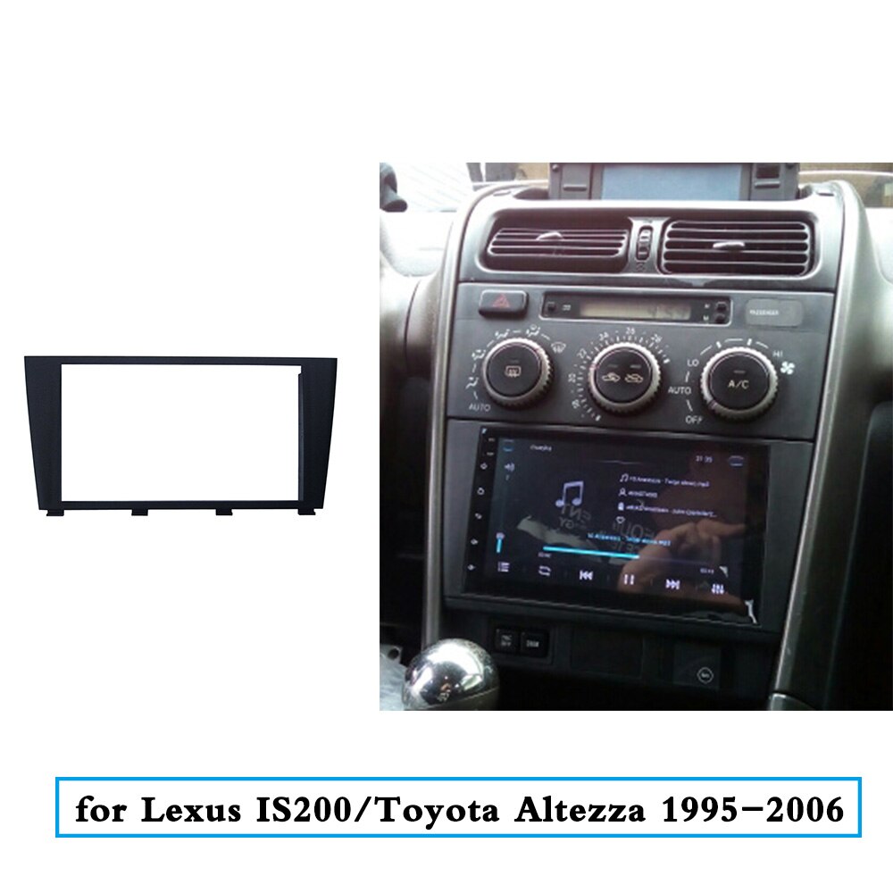 Double Din Fascia for Lexus IS200 Toyota Altezza Stereo Panel Radio DVD CD Mounting Installation Trim Kit