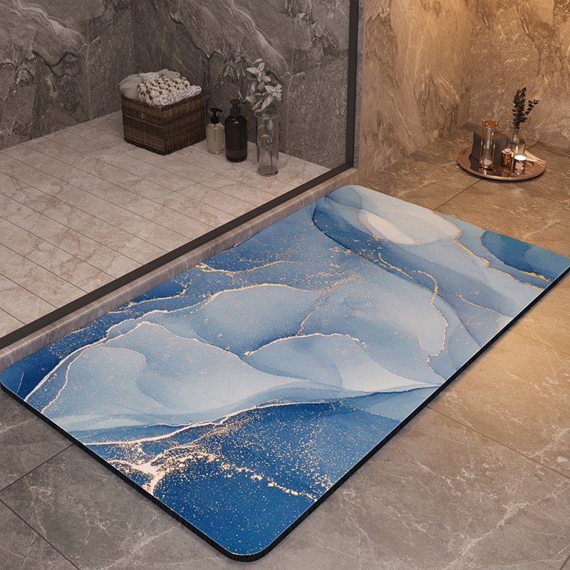 Alfombras de baño de lujo antideslizantes, alfombra de baño para ducha, súper absorbente, de secado rápido, alfombra para el suelo del pie, felpudo lavable: Rosa / 400 mm x 1.000 mm