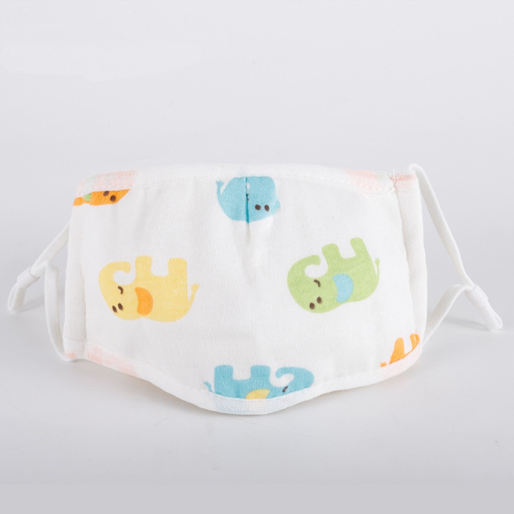Réutilisable bouche-moufle enfants garçons fille dessin animé impression coton soins du visage combinaison réglable 5 couches filtre protéger protecteur Maschera: E