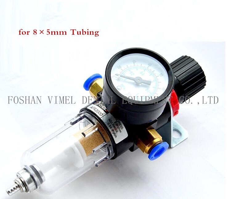 dental air compressor reduce valve Air Filter Regulator Pressure reducing valve dental chair unit valve: YELLOW