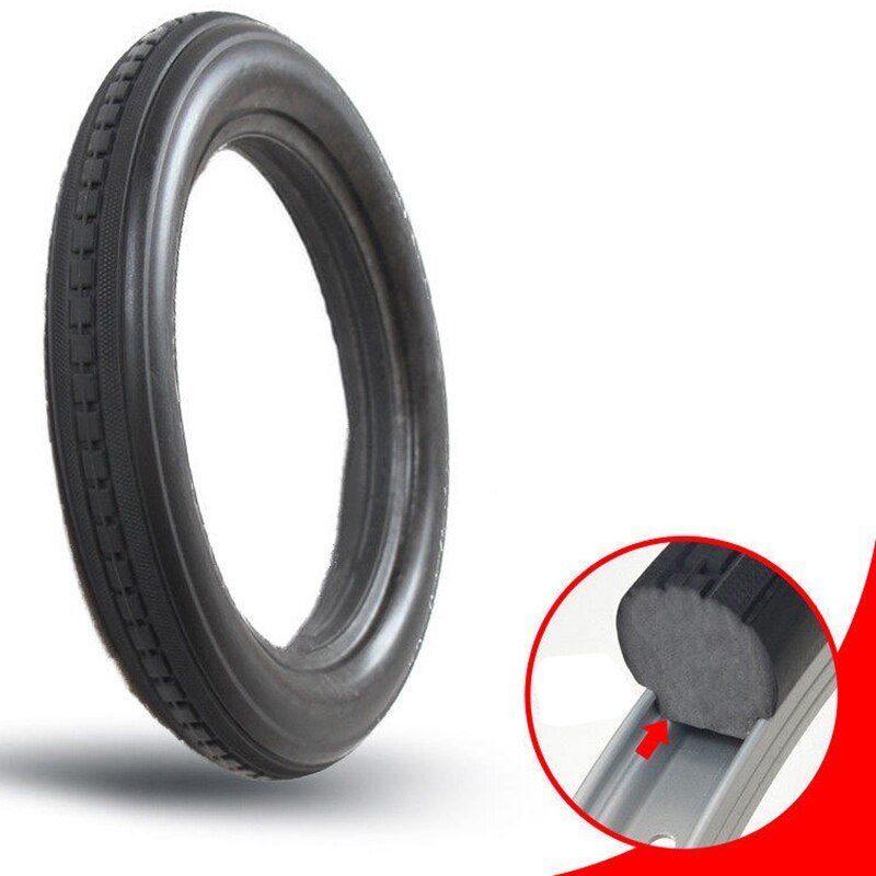 12 inch 12 1 / 2 x 2 1 / 4 fiets massieve banden fiets fietsbanden 12 1 / 2 x 2 1 / 4 zwarte rubberen antislipbanden fietsband