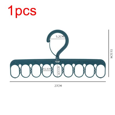 Kleerhanger Rok Hangers Voor Kleding Droogrek Voor Kleding Rack Wonder Doek Hanger Kleding Rek Broek Hangers: blue-1pcs