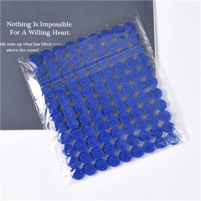 Ruban adhésif multicolore 10mm, 99 paires de Velcros magiques à Double face: 10mm blue 99pairs