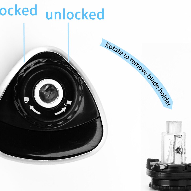 TEN-WIN electric switch black pencil sharpener one hole for 6-8mm pencil sharpener pencil