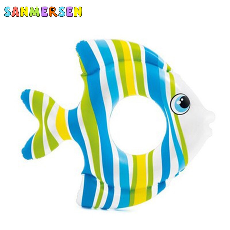 Children&#39;s Inflatable Swimming Ring Tropical Fish Swimming Ring Lnflatable Summer Toys Children&#39;s Pool Floatie Water Safety Toy