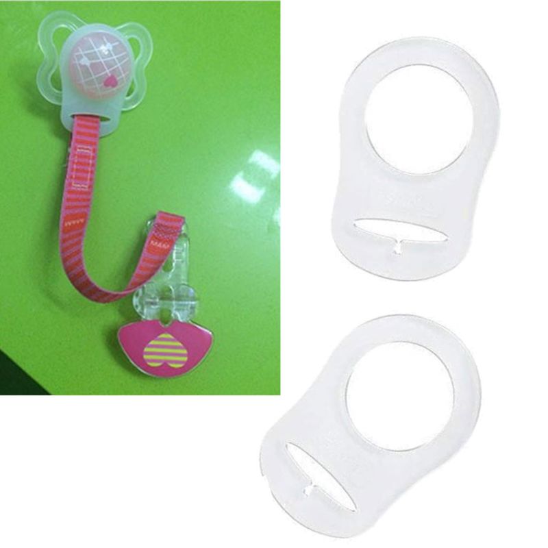 12 stk silikone baby dummy sut holder holder klip adapter til mam ringe sutter
