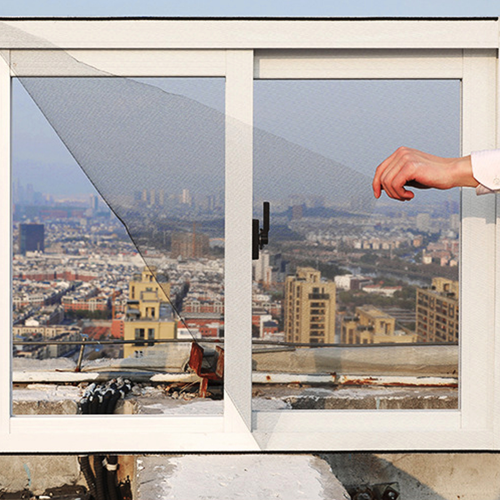 Makuuhuoneen ikkuna hyttysverkot hyttysverkko verho sisä hyttystenesto kärpästen hyttysverkko hyttysverkon korjausteippi