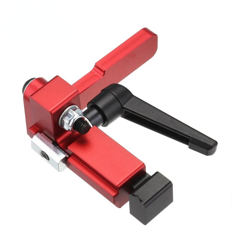 Table Saw Precision Miter Gauge System Aluminum Miter Track Fence for Maximum Stock Support and a Repetitive Cut Flip Stop: Fence Stop