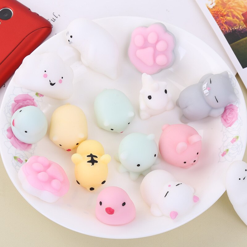 Mini Change Color Squishy Cute Cat Antistress Ball Squeeze Mochi Rising Abreact Soft Sticky Stress Relief Funny Toy