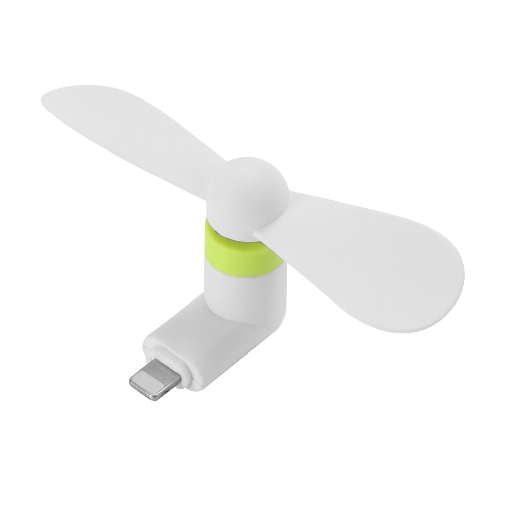 Bærbar telefon køler mini 2 in 1 telefon blæser til android til iphone blød køling smartphone sommerværktøj usb fan: Guld