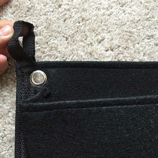 Macetero Vertical de jardín con múltiples bolsillos, bolsa de cultivo de fieltro para interior/exterior, maceta de hierbas, 12 bolsillos, negro