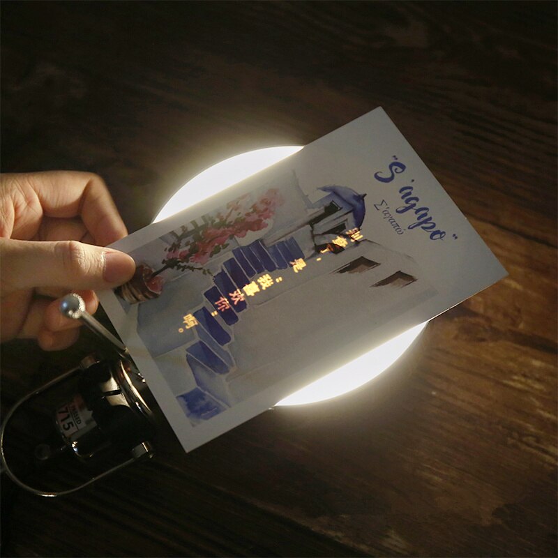 Onzichtbare Wenskaart Glow Postkaart Kerstcadeau Verborgen Tekst Bericht Card Thanksgiving Brief Diy Zegen Papier Envelop