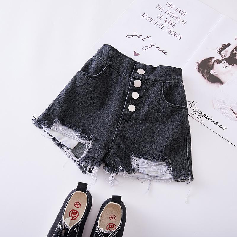 Babyinstar Girls Denim Shorts Kids Wear Short Summer Girls Holes Shorts Pants Children Clothes Shorts Jeans