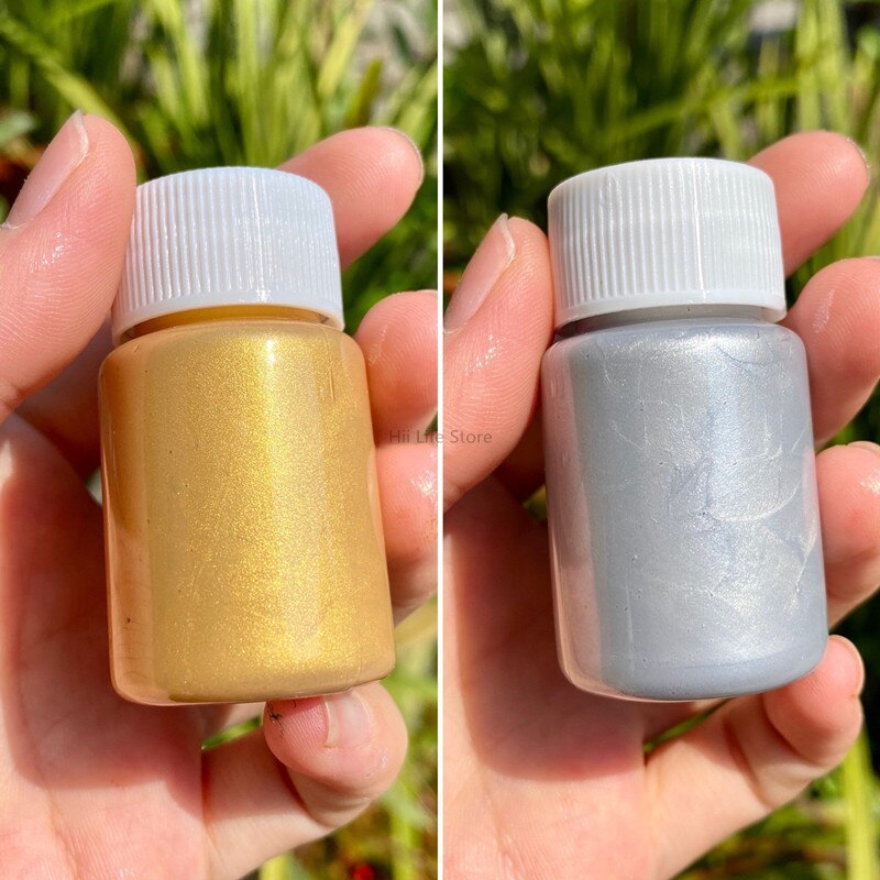 20Ml Gold Metallic Acryl Verf Waterdichte Niet Vervaagd Voor Beeldhouwwerken Coloring Diy Handgeschilderde Kleding Vloeibare Graffiti Pigmenten