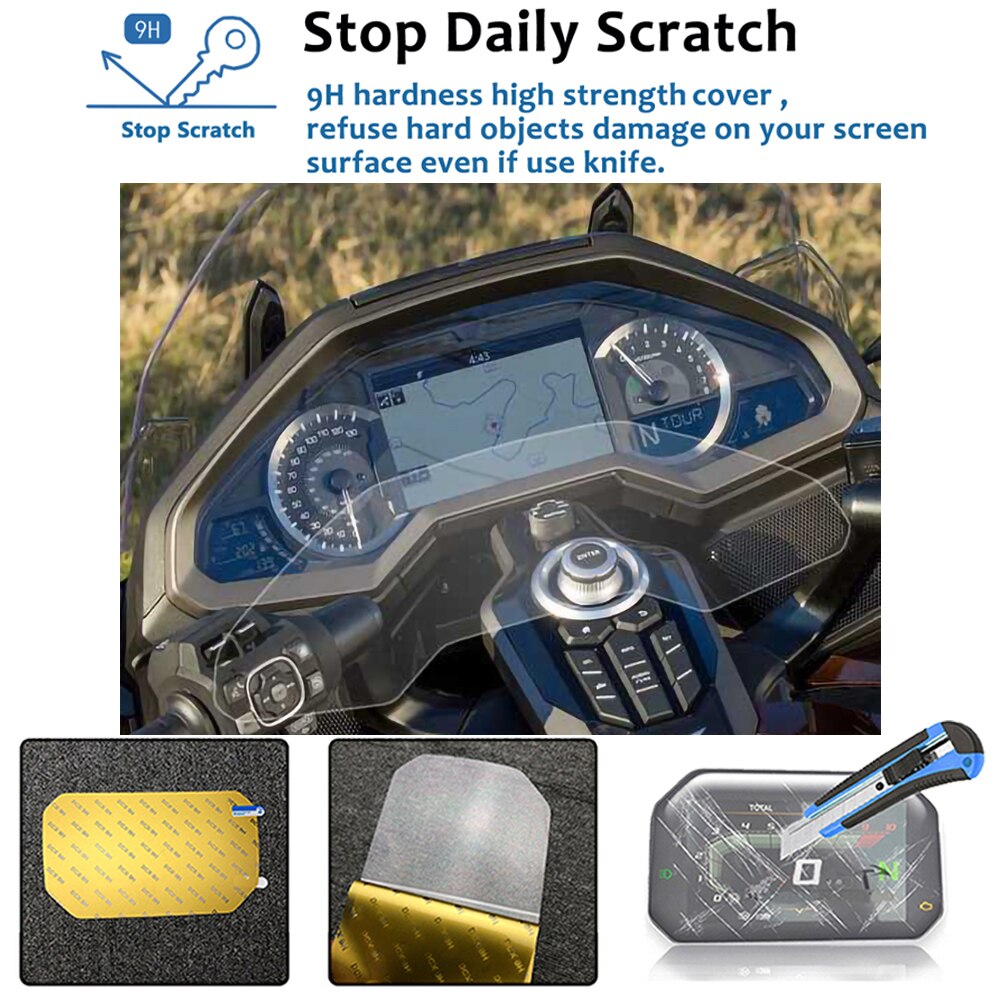 Motorcycle Cluster Scratch Protection Film Dashboard Instrument Speedometer Screen Sticker For Honda GOLDWING GL1800