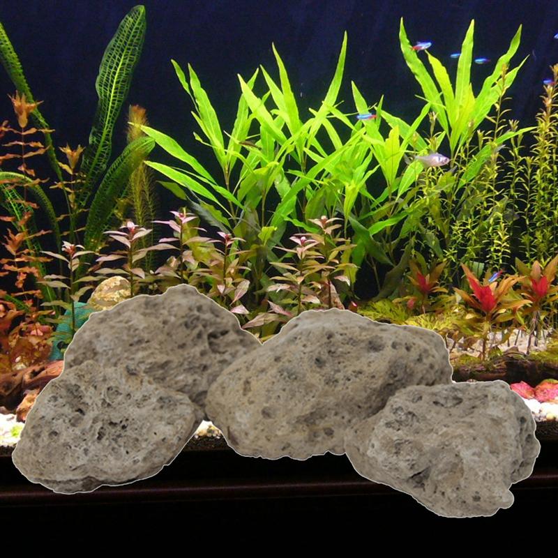 4 Uds. Piedra pómez Natural Pequeña Piedra pómez flotante para acuario paisajismo