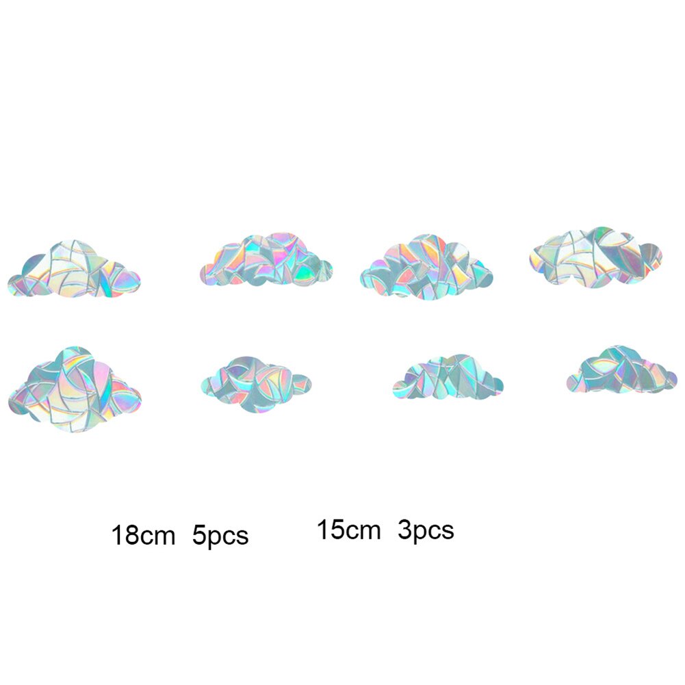 Rainbow Reflective Sticker Sun Light Catcher Window Stickers Refraction Decals Light Catching Glass Decoration Wall Stickers: RPS012