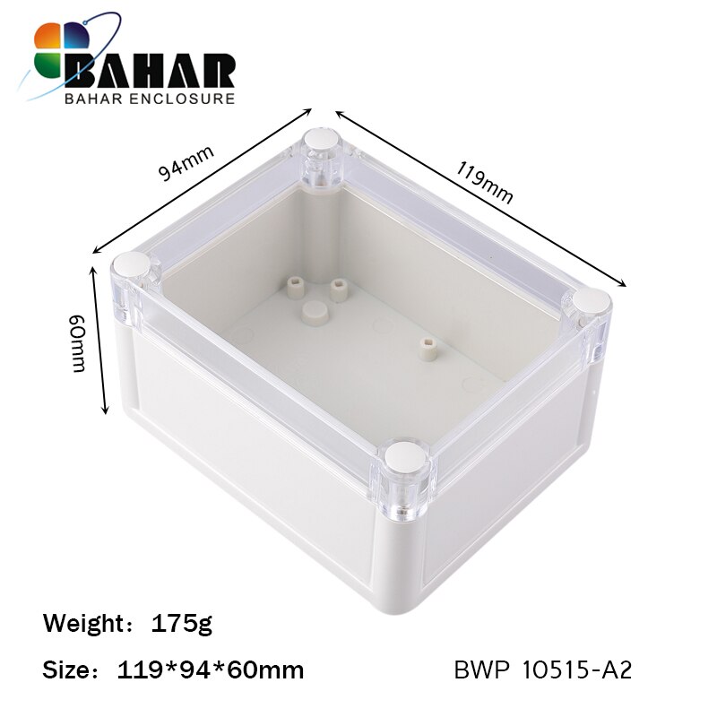 Bahar Waterdichte elektronica plastic ABS IP68 4 stuks behuizing van Bahar Behuizing 119*94*60mm BWP 10515-A2