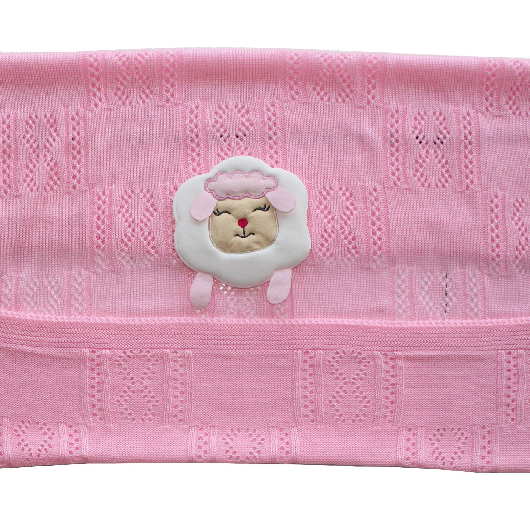 Knitwear Pink Little Lamb Girl Baby Blanket