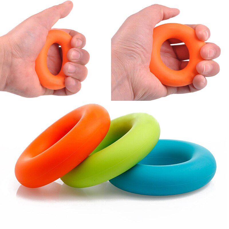 1 stk 7cm diameter styrke håndgrebsring muskelkrafttræning gummiring motionsmaskine gym expander griber styrke fingerring