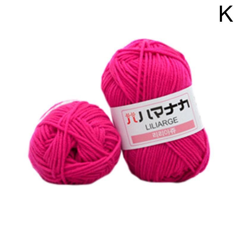 Super Soft Milk Sweet Soft Cotton Baby Knitting Wool Yarn Milk Cotton Thick Yarn for Knitting Scarf Hand Knitting Crochet Yarn: K