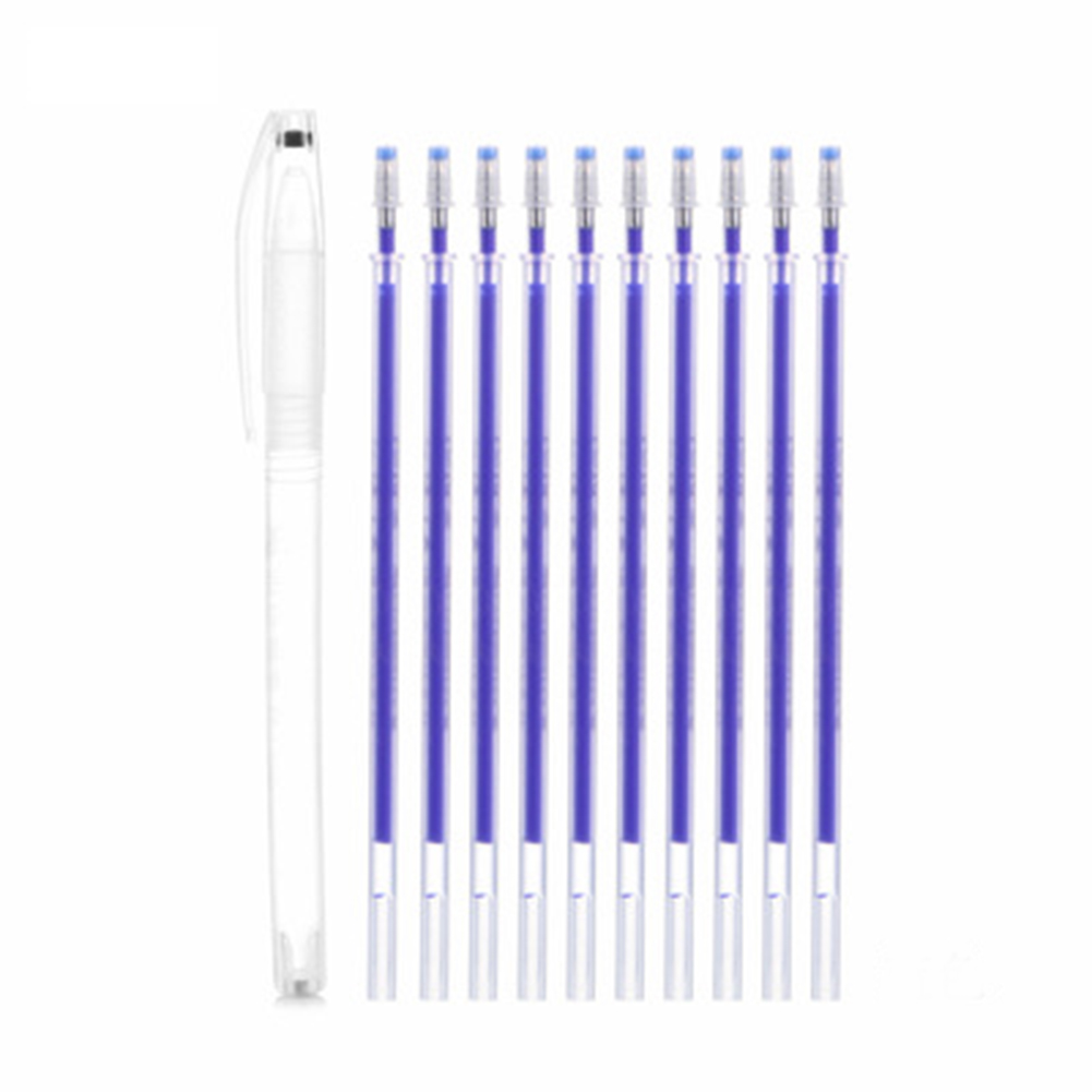 11Pcs/lot DIY Sewing High Temperature Disappearing Pen Fabric Markers Pencil Fade Out for Drawing Lines Disappearing Marker Pens: BU