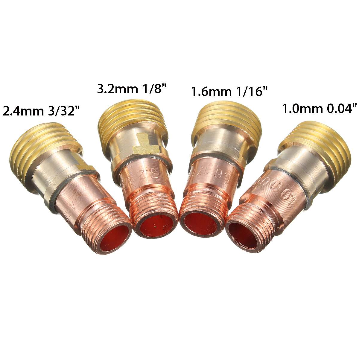 Connecteur de lentille de gaz trapu de corps de pinces en laiton de Forgelo avec la maille pour des accessoires de soudure de torche de Tig WP-17/18/26