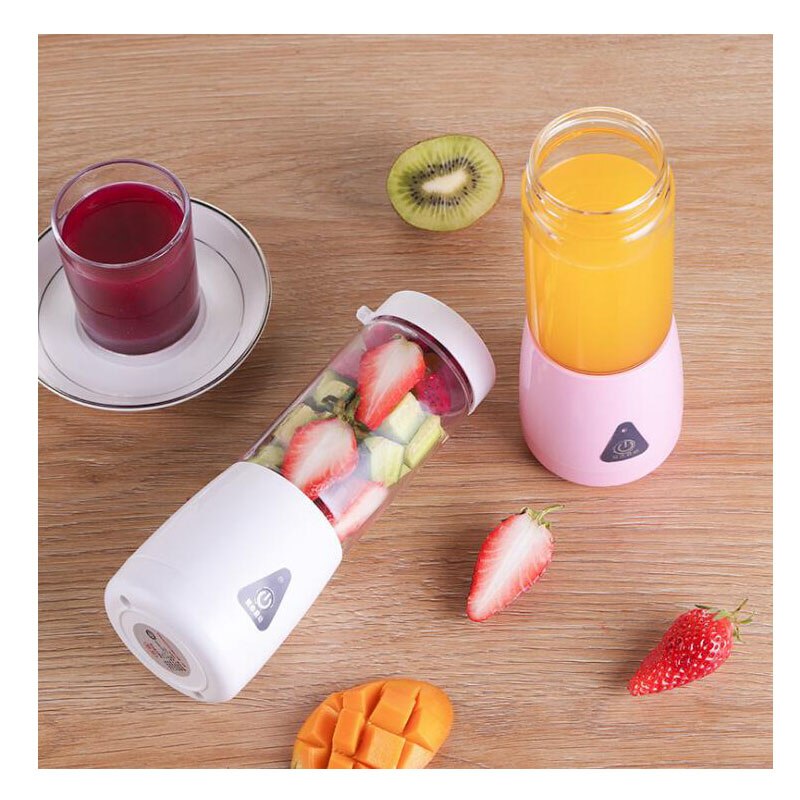 Elektrische Juicer Mini Usb Oplaadbare Juicer Cup Draagbare Huishoudelijke Fruit Mengen Juicer Glazen Lichaam