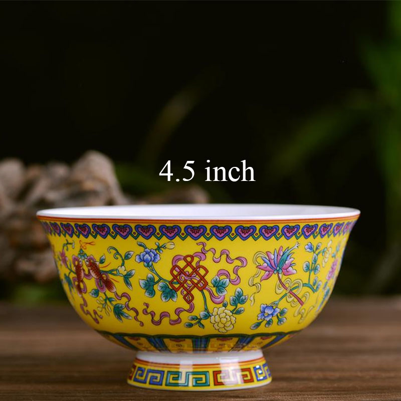 4.5 Inch Jingdezhen Keramische Kleine Rijstkom Chinese Bone China Ramen Mixing Bowls Servies Thuis Keuken Servies Voedsel Houder: E