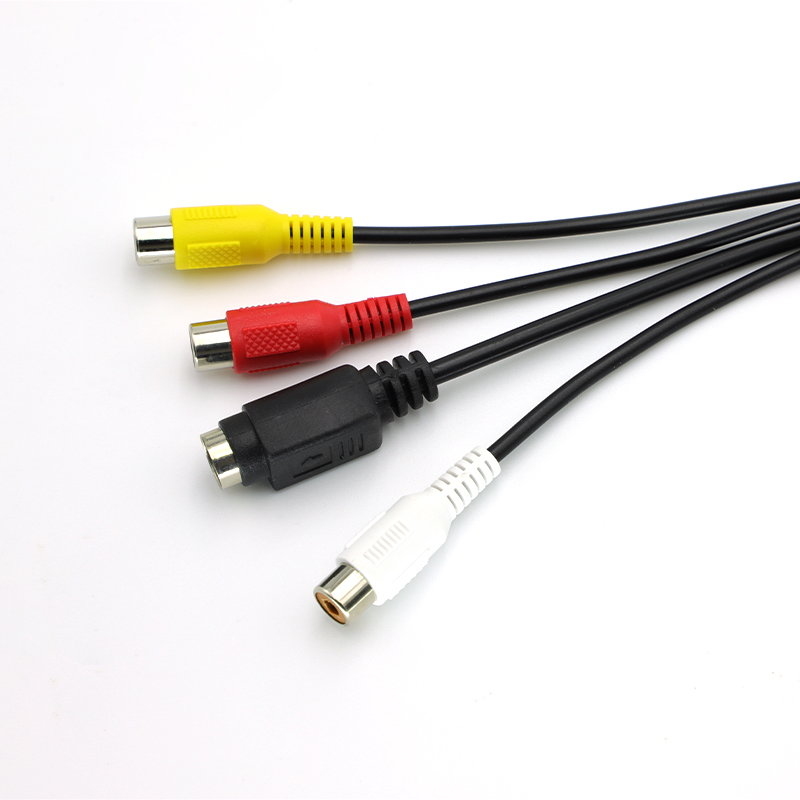 1pz VGA SVGA a S video 3 Convertitore RCA AV TV fuori Cavo Adattatore RCA Connettore Femmina Cavo video per PC computer portatile tenere sotto controllo HDTV