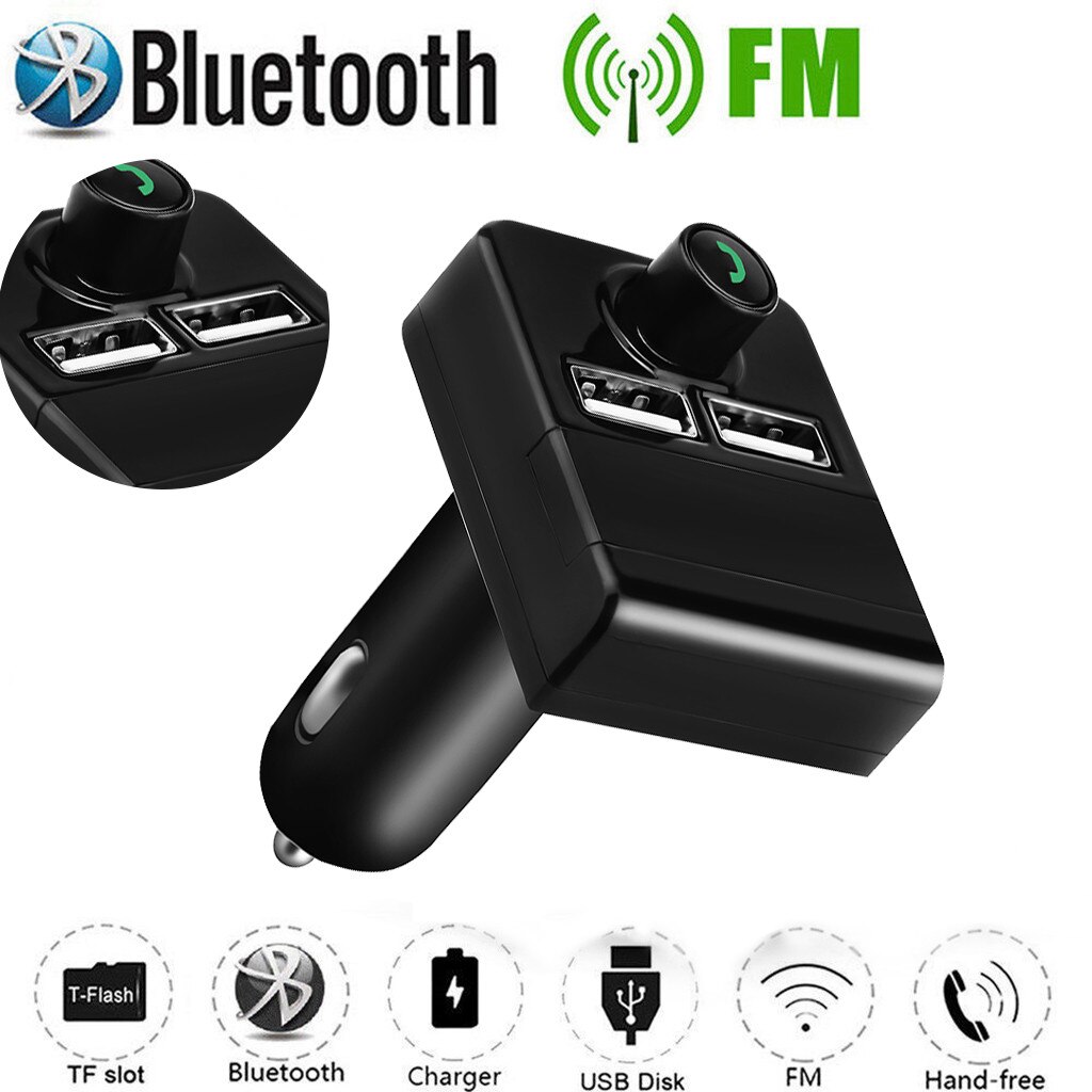 Bluetooth Car Kit MP3 Speler Fm-zender MP3 Dual Port USB Charger 3.1A Draadloze Fm-zender