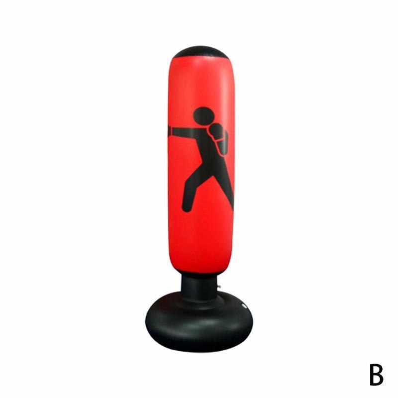 Pvc Sandbag Inflatable Boxing Bag Foldable Tumbler Boxing Bag Fitness Punching Training Bag Type O6E0: B