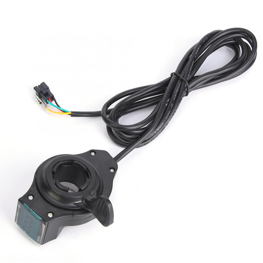 Elektrische Fiets Thumb Throttle Lcd Digitale Batterij Voltage Display Schakelaar Scooter Duim Gashendel E-Bike Voltage Display