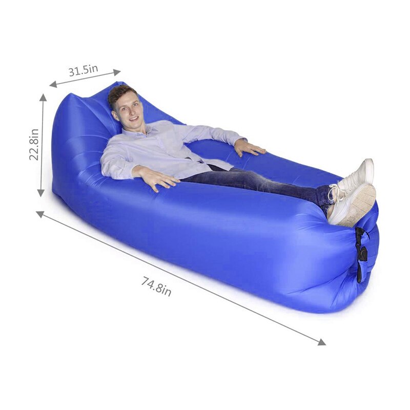 Trend Outdoor Products Fast Infaltable Air Sofa Bed Good Sleeping Bag Inflatable Air Bag Lazy bag Beach Sofa 245*75cm
