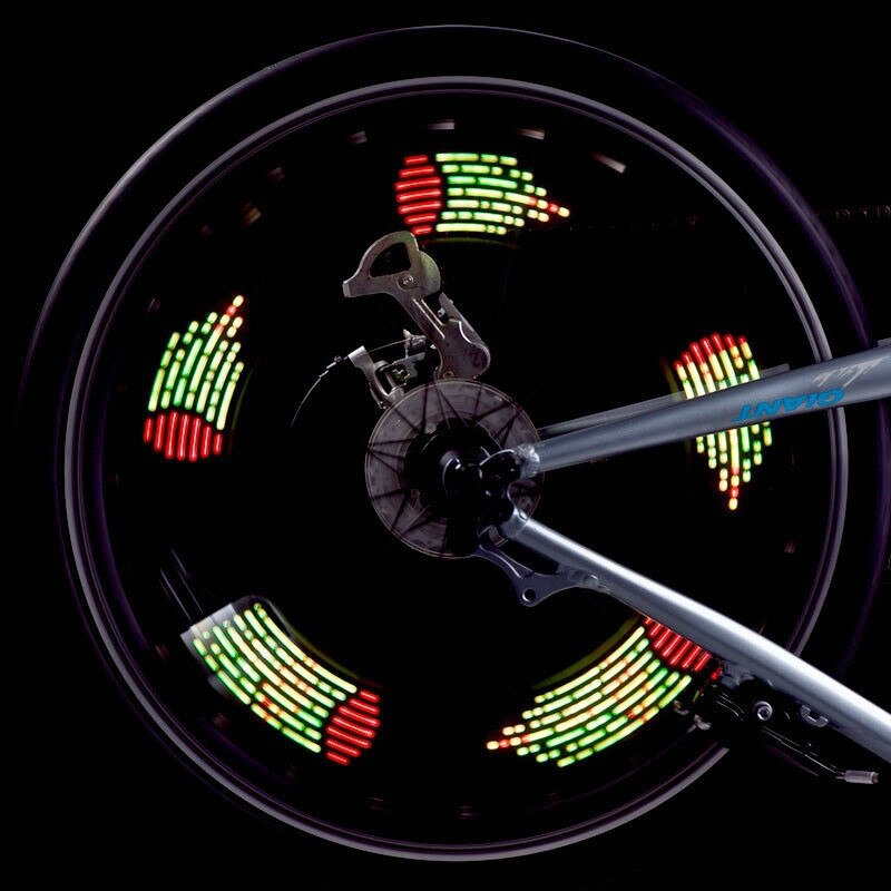 Fahrrad Leucht Rad Speichen USB Ladung LED Leuchtet Lampen Neue Radfahren Reiten Speichen Licht Mit Sieben Super Helle RGB Blau LED