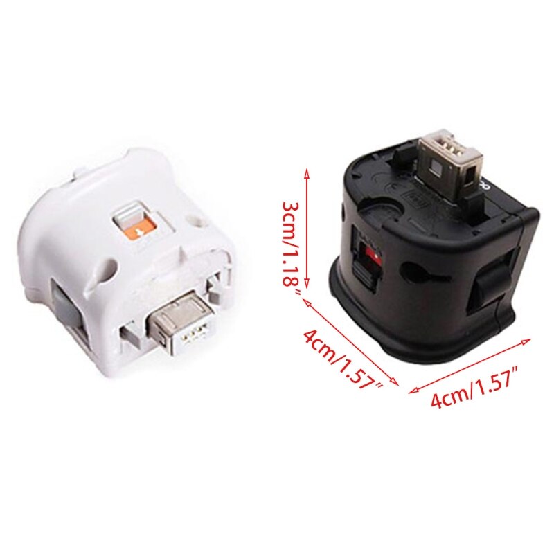 B2RC Motion Plus Adapter, Replacement Sensor Accelerator Compatible with Wii Remote Controller