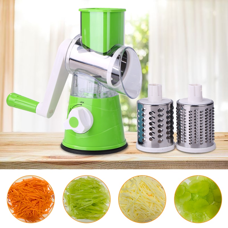 Multifunctionele Handmatige Groente Fruit Cutter Aardappel Versnipperen Rasp Rvs Ronde Slicer Keuken Accessoires Koken Tool