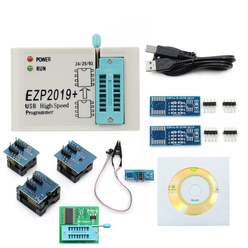 A+++ programmerer ezp 2019 støtte win 7 & win 8 usb høyhastighets programmerer støtte 24/25/26/93 seriebrikker