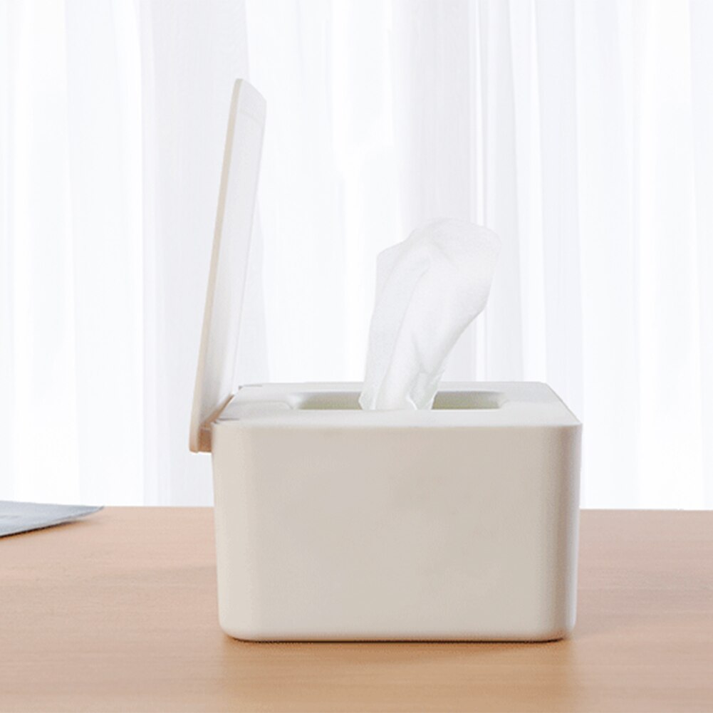 Tissue Box Dry Wet Paper Case Desktop Wipes Storage Box Napkin Holder with Cover Dry Wet Tissue Paper Case Box For Toilet Paper