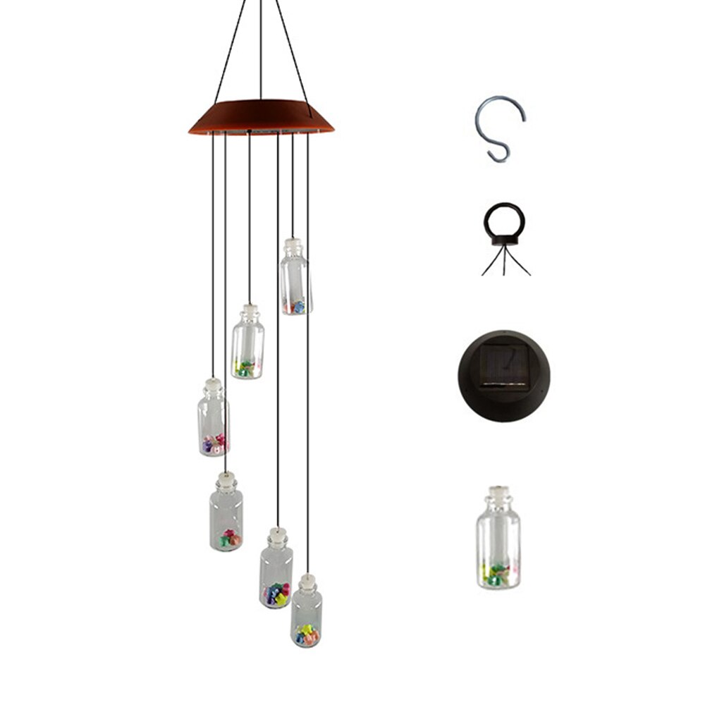 Solar Tuinverlichting LED Verlichting Opknoping Tuin Tuin Decoratie Verlichting Elektrische Windgong LED Verlichting Home Decoratie Gereedschappen: 02