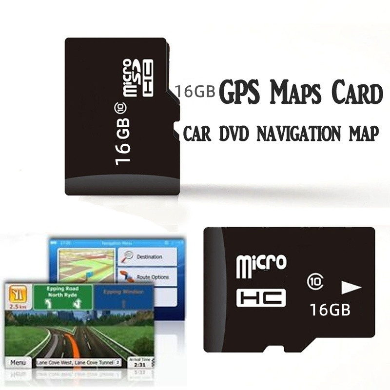16GB World Map Card For GPS Navigator/MP5 Player Europe Map/Australia Map/North America Map/Southeast Asia Map TF Card