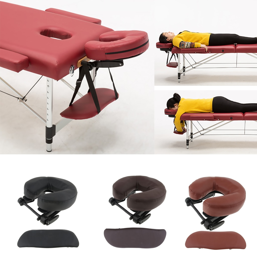 Paquete de 3 reposacabezas para cama de masaje, respaldo portátil y ajustable