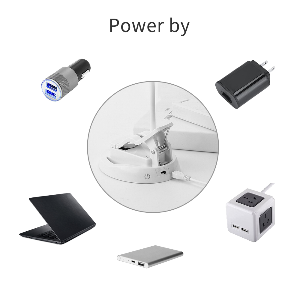 LED Make Up Mirror Light Desk Table Lamp USB Vanity Makeup Mirror Lights Dressing Lighting Dimmable Reading Room LED Clip Lamp