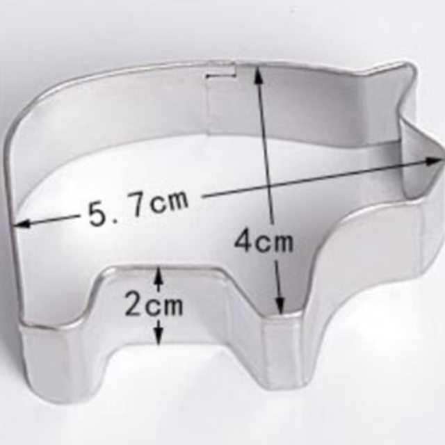 1PC Cookie Cutter Biscuit Press Stamp Embosser Sugar Pasty Cake DIY Baking Mould Pasteleriay Reposteria Accesorios Baking Tools: pig