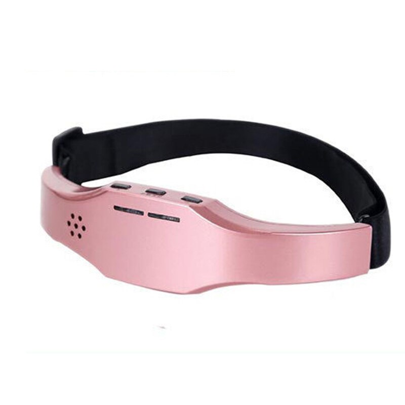 Electric Head Massager Sleep Monitor Migraine Relief Massager Insomnia Therapy Release Stress Sleep Therapy Device Sleeping: Pink