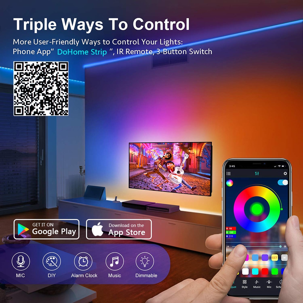 Led Light Strips Wifi Rgb 5050 Werken Met Alexa Google Assistent Telefoon App Diy Kleur 24V Tv Computer Slaapkamer bluetooth Luces Led